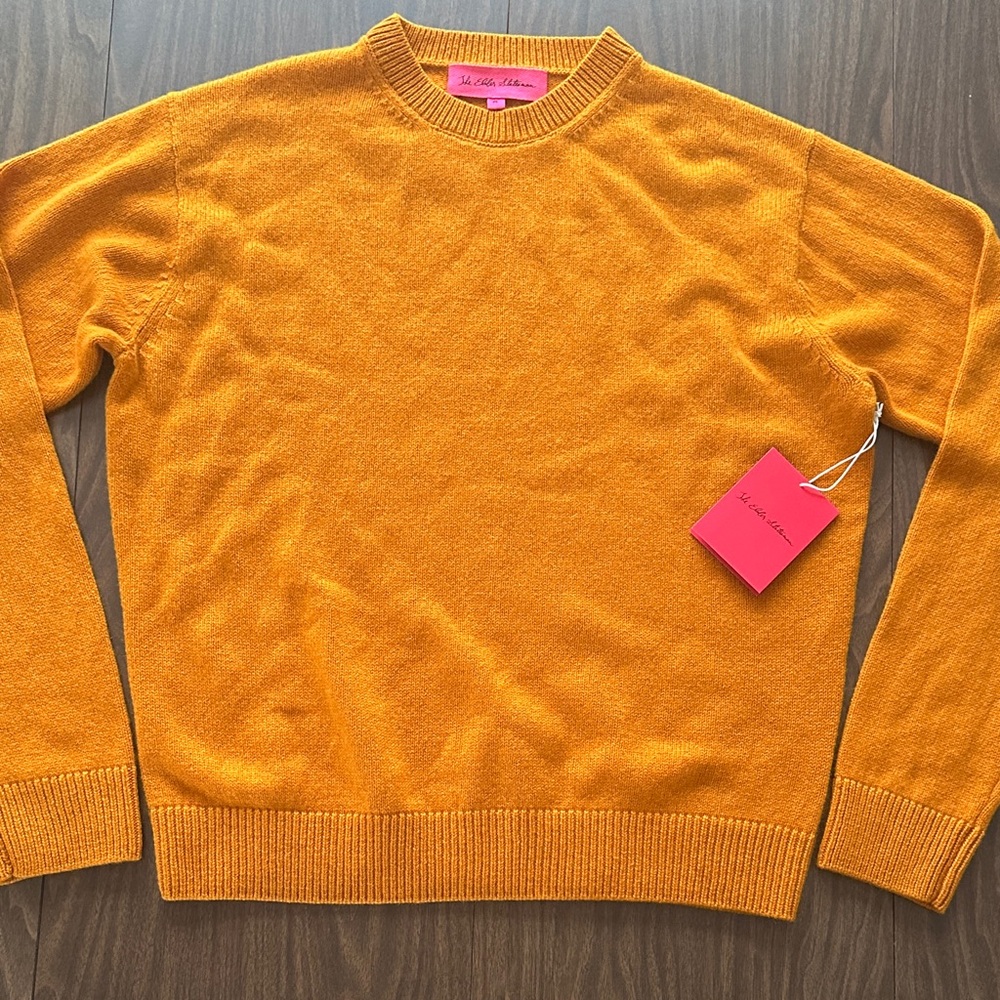 The Elder Statesman Marigold Simple Crew Sweater (M)
